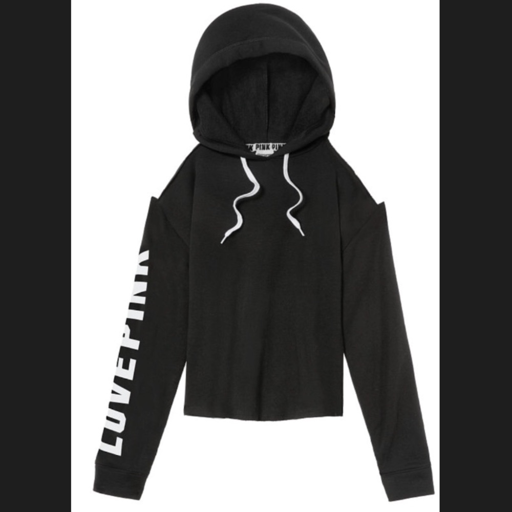 PINK CROP HOODIE BRAND NEW